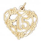 14K GOLD SAYING CHARM - 16 #10329