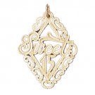 14K GOLD SAYING CHARM - SWEET 16 #10317