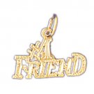 14K GOLD SAYING CHARM - #1 FRIEND #10395