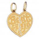 14K GOLD SAYING CHARM - BEST FRIEND #10352
