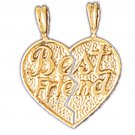 14K GOLD SAYING CHARM - BEST FRIEND #10349