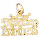 14K GOLD SAYING CHARM - MEXICAN PRINCESS #10423