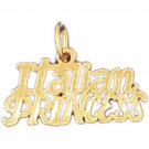 14K GOLD SAYING CHARM - IRISH PRINCESS #10413