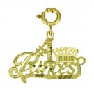 14K GOLD SAYING CHARM - #1 PRINCESS #10408