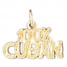 14K GOLD SAYING CHARM - 100% CUBAN #10455