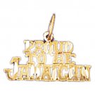 14K GOLD SAYING CHARM - PROUD TO BE JAMAICAN #10437 14K GOLD SAYING CHARM - PROUD TO BE JAMAICAN #10437