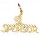 14K GOLD SAYING CHARM - #1 SPONSOR #10754