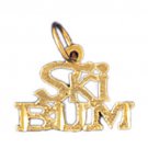 14K GOLD SAYING CHARM - I LOVE BOXING #10851
