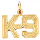 14K GOLD SAYING CHARM - K-9 #10915