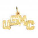 14K GOLD SAYING CHARM - USMC #10906