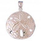14K WHITE GOLD NAUTICAL CHARM - SAND DOLLAR #11032