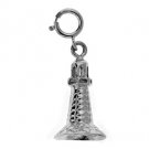 14K WHITE GOLD NAUTICAL CHARM - LIGHTHOUSE #10996