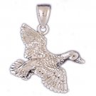 14K WHITE GOLD ANIMAL CHARM - DUCK #11098