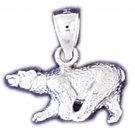 14K WHITE GOLD ANIMAL CHARM - BOAR #11079