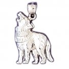 14K WHITE GOLD ANIMAL CHARM - COYOTE #11075 14K WHITE GOLD ANIMAL CHARM - COYOTE #11075