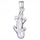 14K WHITE GOLD ANIMAL CHARM - GATOR #11066