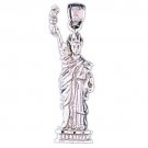 14K WHITE GOLD STATUE OF LIBERTY CHARM #11291 14K WHITE GOLD STATUE OF LIBERTY CHARM #11291