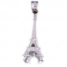 14K WHITE GOLD EIFFEL TOWER CHARM #11278 14K WHITE GOLD EIFFEL TOWER CHARM #11278