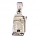 14K WHITE GOLD SLOT MACHINE CHARM #11225