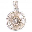 14K WHITE GOLD SOMBRERO CHARM #11192