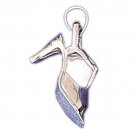 14K WHITE GOLD HIGH HEELS CHARM #11181 14K WHITE GOLD HIGH HEELS CHARM #11181