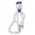 14K WHITE GOLD MEDICAL CHARM #11171