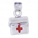 14K WHITE GOLD MEDICAL CHARM #11169