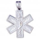 14K WHITE GOLD MEDICAL CHARM #11167