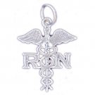 14K WHITE GOLD MEDICAL CHARM #11164