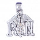 14K WHITE GOLD MEDICAL CHARM #11162