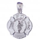 14K WHITE GOLD MEDICAL CHARM #11156
