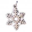 14K WHITE GOLD CHRISTMAS CHARM - SNOWFLAKE #11325