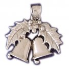 14K WHITE GOLD CHRISTMAS CHARM - BELL #11304
