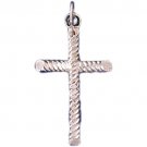 14K WHITE GOLD RELIGIOUS CHARM - CROSS #11384 14K WHITE GOLD RELIGIOUS CHARM - CROSS #11384