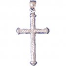 14K WHITE GOLD RELIGIOUS CHARM - CROSS #11382 14K WHITE GOLD RELIGIOUS CHARM - CROSS #11382
