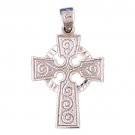14K WHITE GOLD RELIGIOUS CHARM - CELTIC CROSS #11376 14K WHITE GOLD RELIGIOUS CHARM - CELTIC CROSS #11376