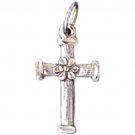 14K WHITE GOLD RELIGIOUS CHARM - CROSS #11365 14K WHITE GOLD RELIGIOUS CHARM - CROSS #11365
