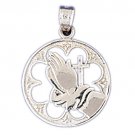 14K WHITE GOLD RELIGIOUS CHARM #11427