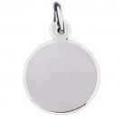 14K WHITE GOLD HANDCUT CHARM #11500