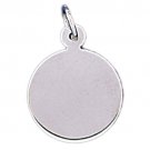 14K WHITE GOLD HANDCUT CHARM #11499