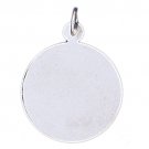 14K WHITE GOLD HANDCUT CHARM #11496