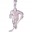 14K WHITE GOLD SPORT CHARM - ICE HOCKEY #11266