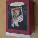 NEW 1993 Hallmark Keepsake Ornament Beary Gifted Masterpiece Framed Artist Bear
