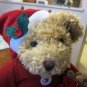 Russ Berrie Sammy Santa Plush Teddy Bear Stuffed Animal 14" Puppy Christmas Doll