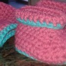 pink hat and booties