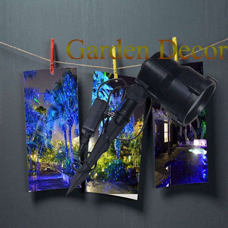 Moving Single Blue Moving Graden Laser Porjecor with Stake for Garden outdoor decoration