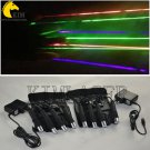 Red+Green+Purple three-color laser gloves/laser dance man gloves/a pair
