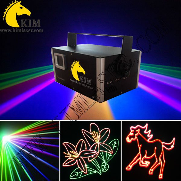 2W ILDA TTL RGB Laser with SD card- 30Kpps scanner/galvo dj stage show lighting