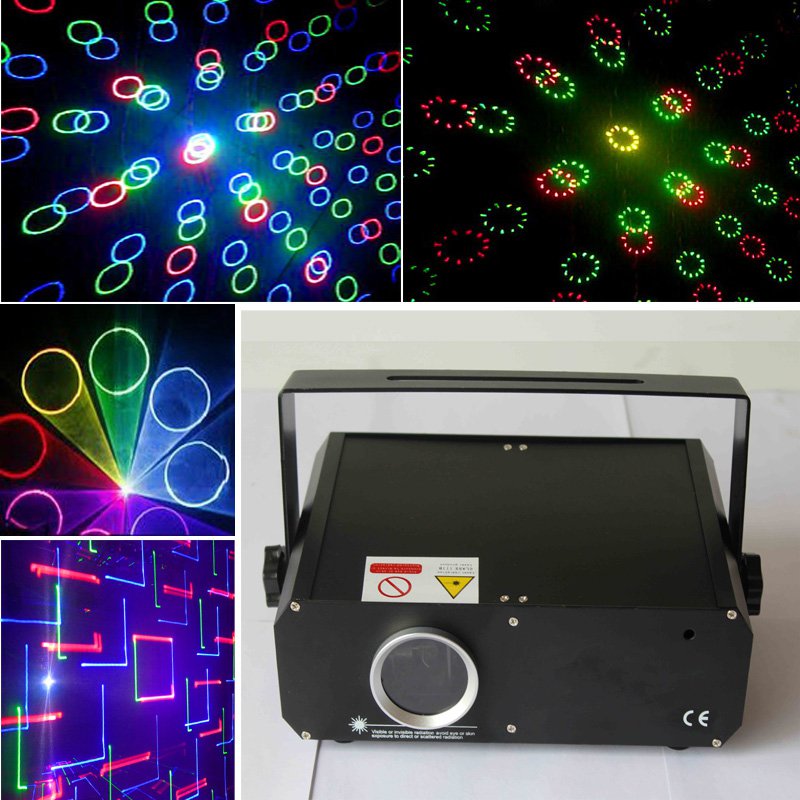 Mini 1W RGB laser fireworks SD Card beam animation for disco party/wedding lighting projector