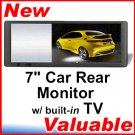 7" TFT LCD Car Rear View TV Monitor for DVD CD MP3